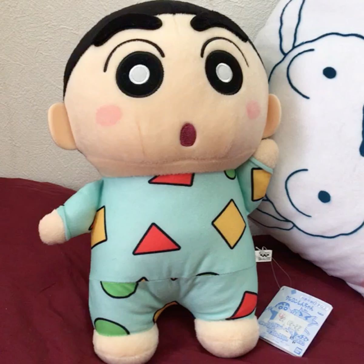 クレヨンしんちゃん　ぬいぐるみ・クッションセット（しんちゃん、シロ、ぶりぶりざえもん） 　タグ付き
