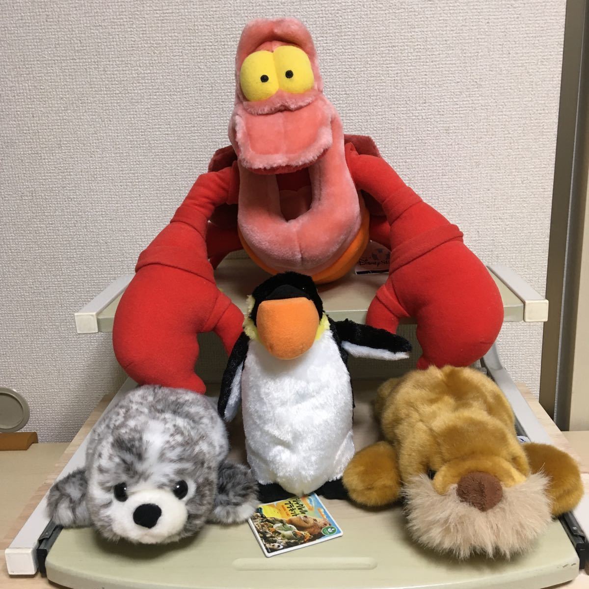 ぬいぐるみ　かわいいマリンコレクション シャクレルプラネットぽってりお手玉ぬいぐるみ 東京ディズニーシーカニ ぬいぐるみセット