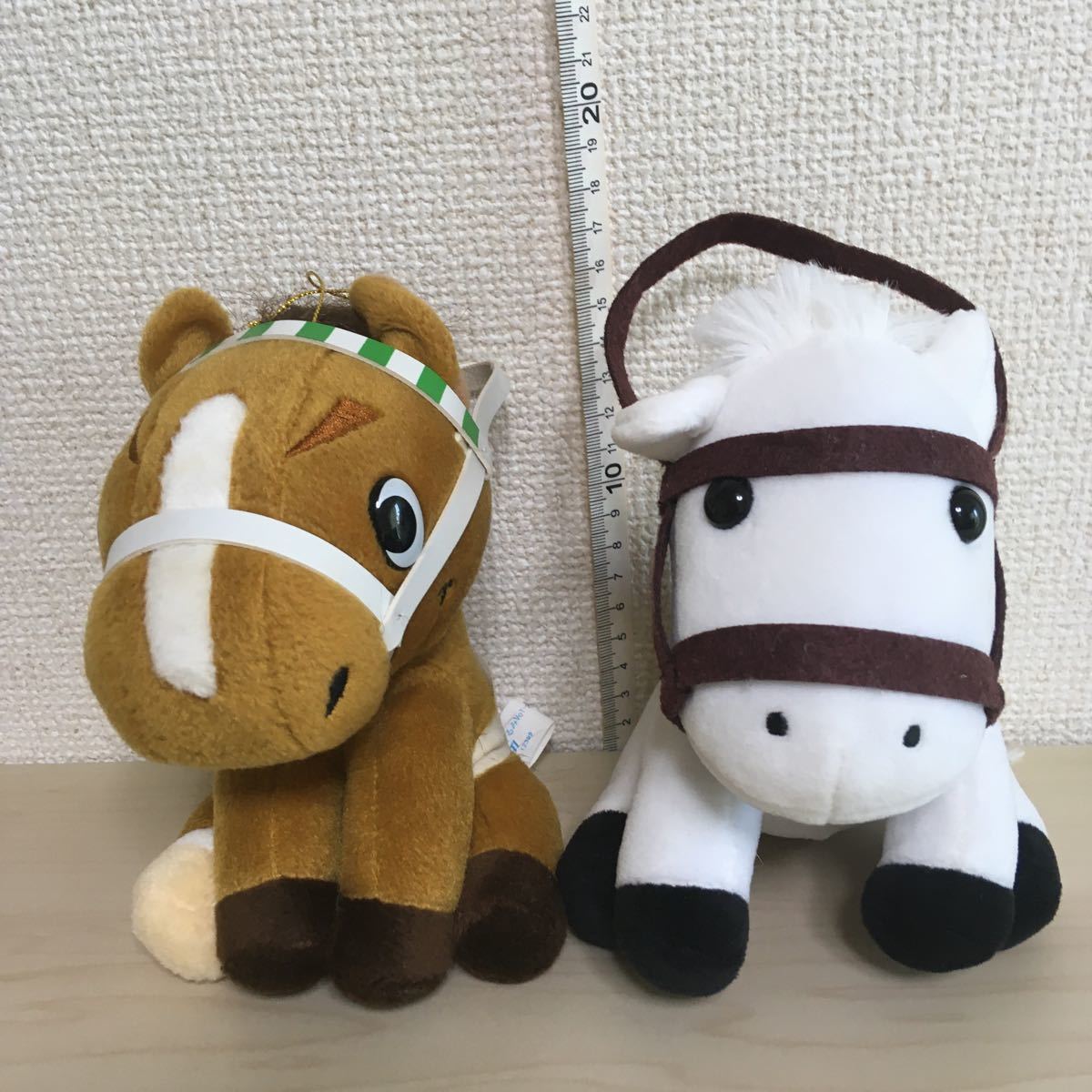 JRA競馬アイドルホース　ぬいぐるみAVANTI ミホノブルボン、白馬ぬいぐるみ2個セット