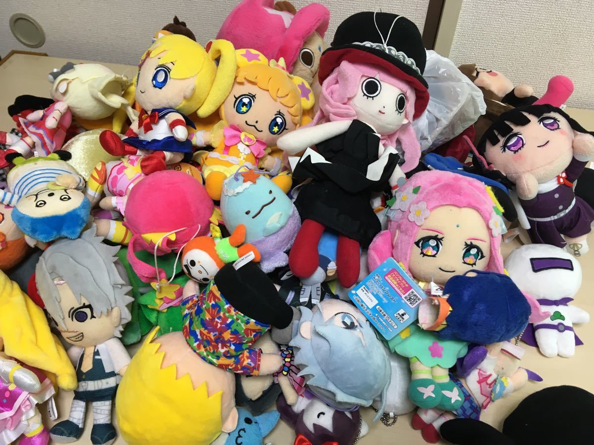 ぬいぐるみ　アニメキャラクターぬいぐるみ コレクション アミューズメント景品　まとめ売り　セット１００個