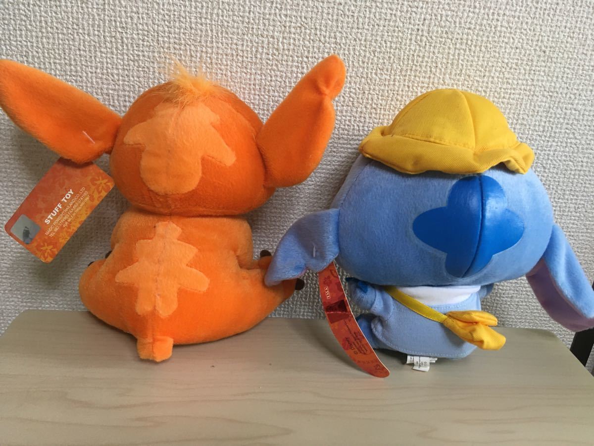 ディズニー　スティッチ　ぬいぐるみセット(スティッチ・ルーベン2個)　タグ付き