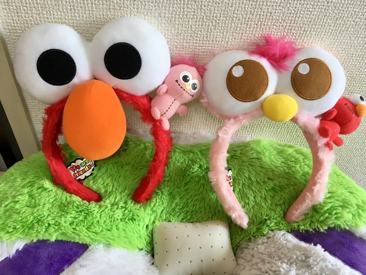 セサミストリート エルモ ぬいぐるみ ヘッドバンド USJ セサミストリート　カチューシャ2個セット