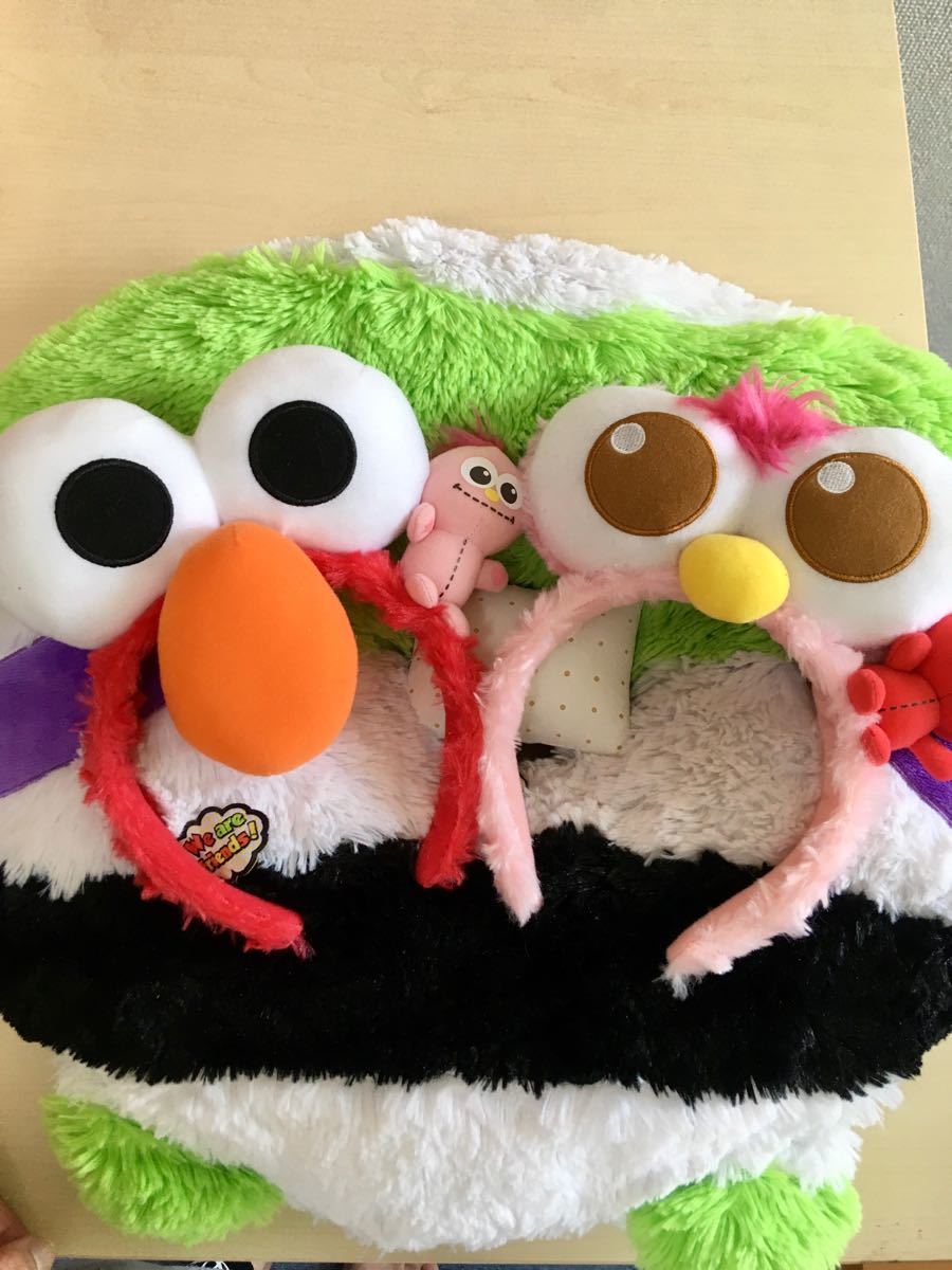 セサミストリート エルモ ぬいぐるみ ヘッドバンド USJ セサミストリート　カチューシャ2個セット