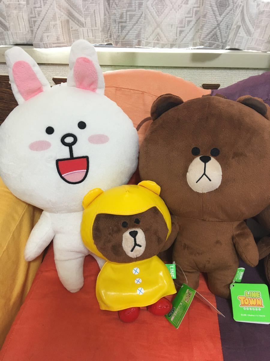 ぬいぐるみ LINE ブラウン　ラインタウン　まとめ売り　セット