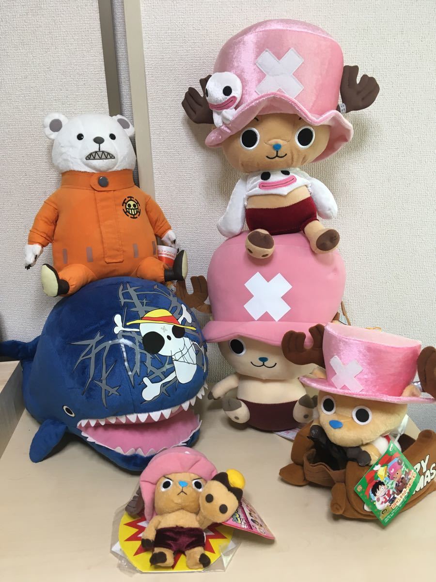 ワンピース　チョッパー ぬいぐるみ（4体）　ほか　ぬいぐるみ　まとめ売り（全6体）　セット